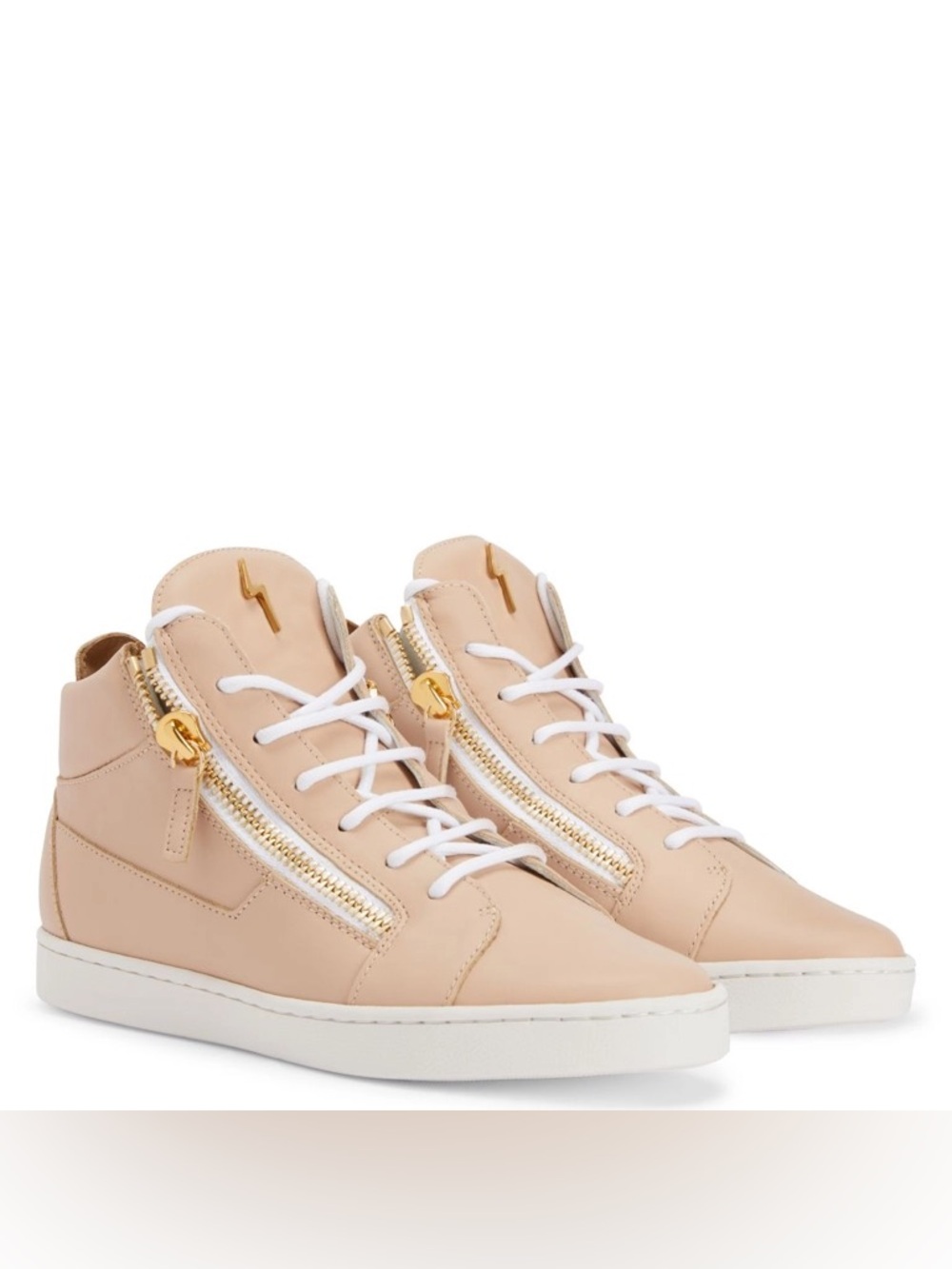 Giuseppe Zanotti KRISS Leather High Top Zippered Sneaker Size 40